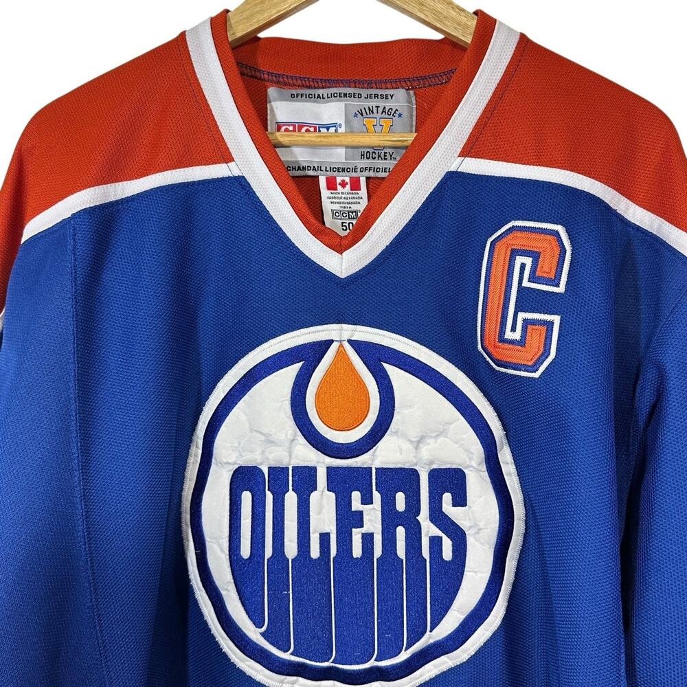 Wayne Gretzky Edmonton Oilers CCM Vintage Hockey Jersey Size 50 (Large) Adult - Picture 8 of 16